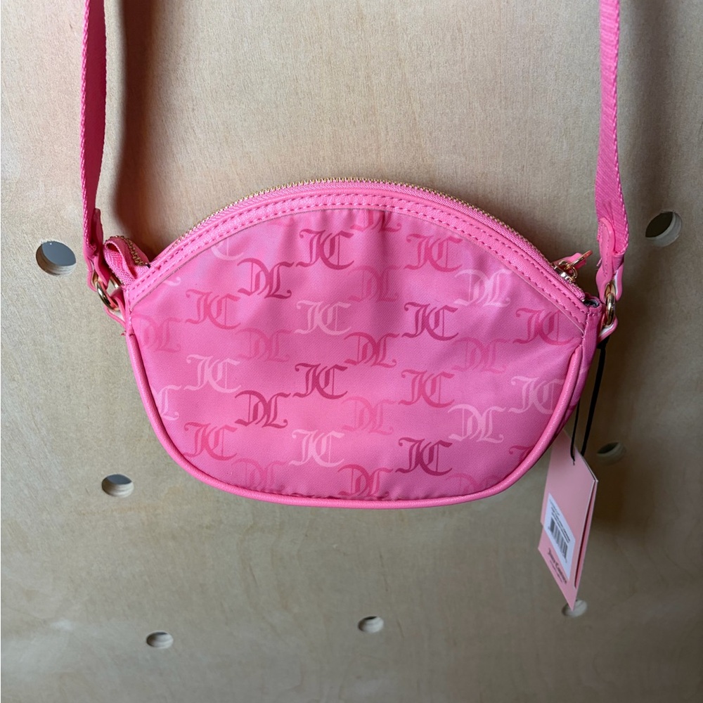 NWT Juicy Couture Monogramed Adjustable Crossbody Bag With Gold Accents - Picture 5 of 9